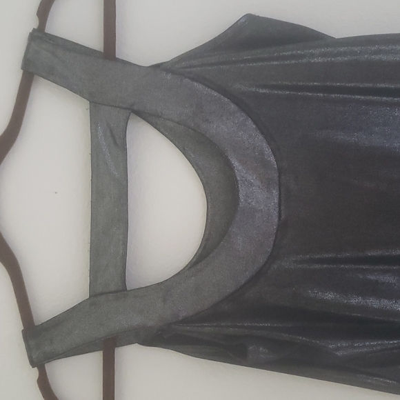 Silvery grey dressy top - Picture 4 of 5